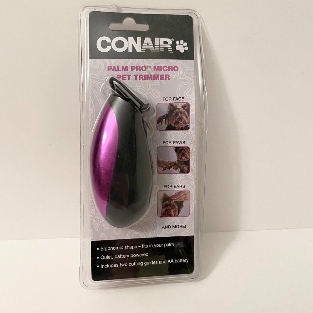 Conair Dog Palm Pro Micro Pet Trimmer Fur Clipper Grooming